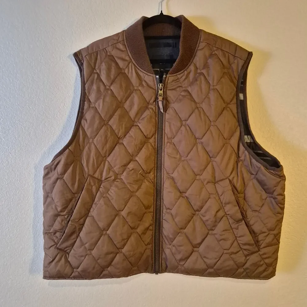 Banana Republic Luis Quilted Vest in Brown